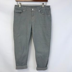Women's Grey Size 6 Micheal Kors Cuffed Capris